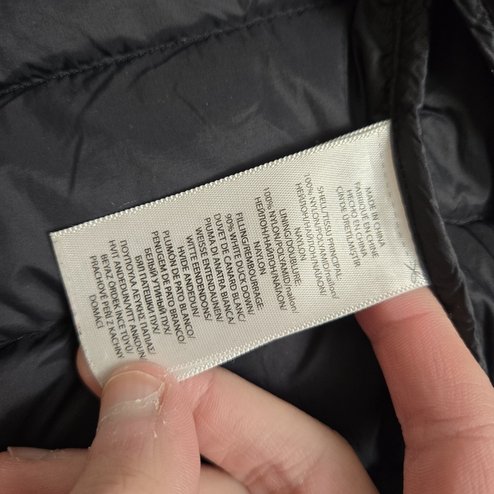 Polo Ralph Lauren Vest Mens Small White Duck Down Puffer Gilet Quilted Full Zip - Picture 6 of 8